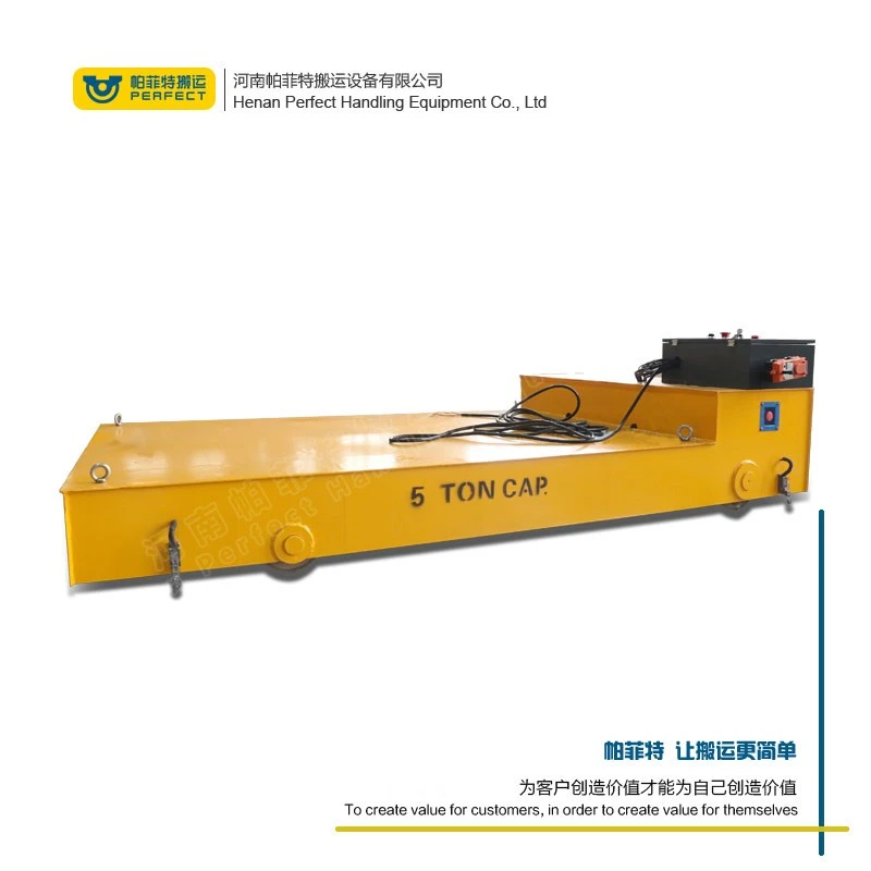 Industrial Electric Transfer Cart For Steel Scrap 30t Transfer Trolley factory