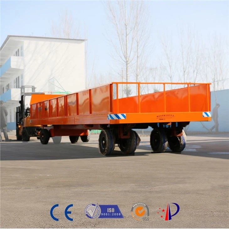 Custmoized 50t Car Trailer To Handling Metal Parts On Rail