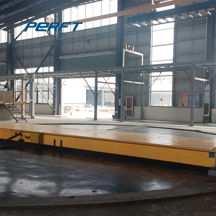 Motorized Rail Turntable Transfer Cart 30 Ton