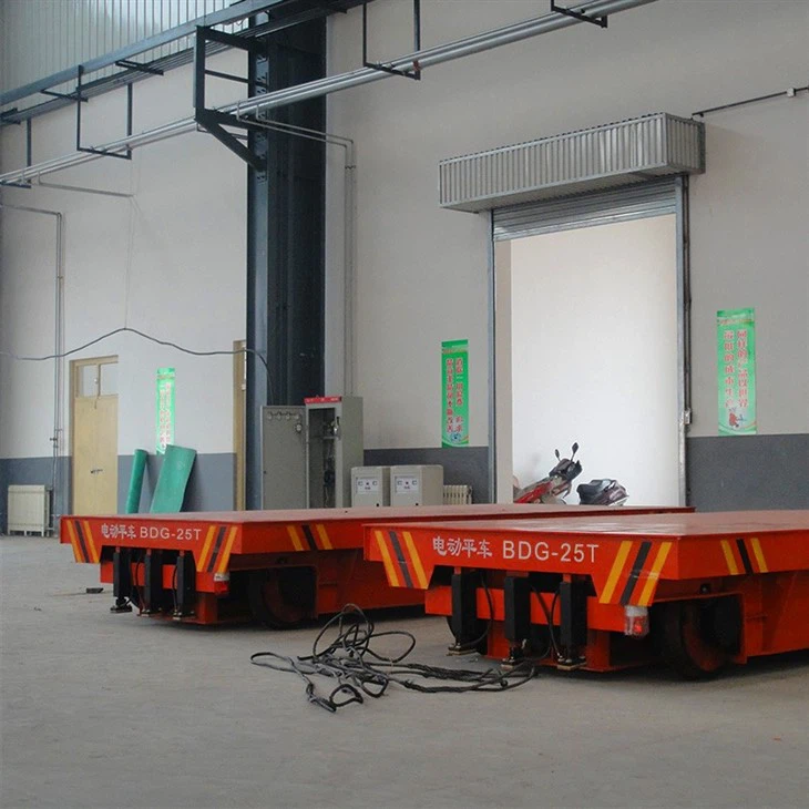 Motorized Die Transfer Cart in Foundry Workshop 90 Tons